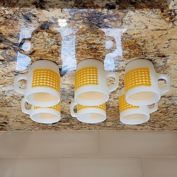 Anchor Hooking Fire King Coffee Mugs set.